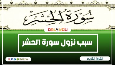 سبب نزول سورة الحشر