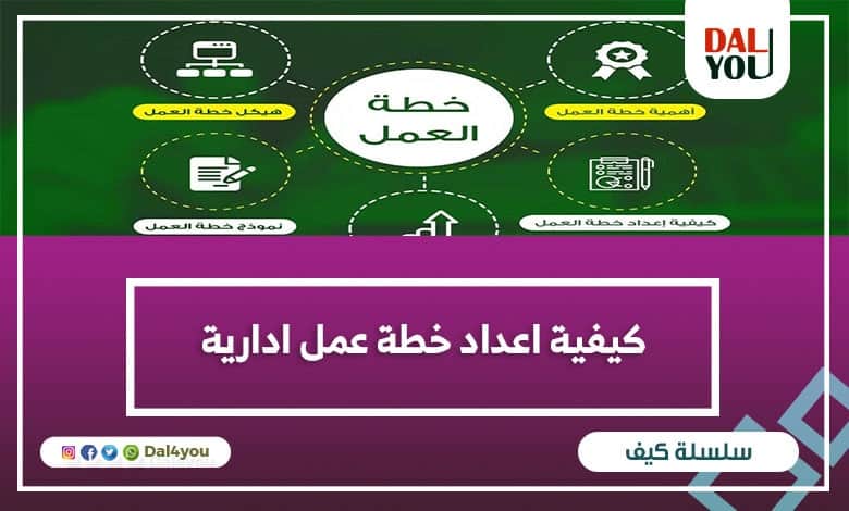 كيفية إعداد خطة عمل إدارية